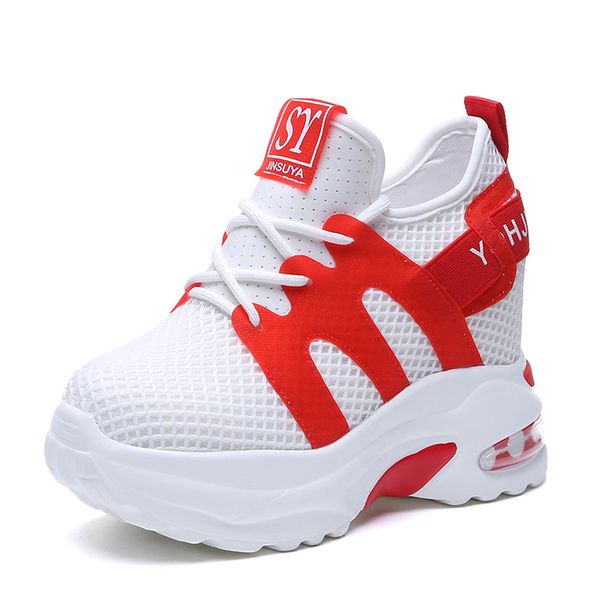2019 summer women sneakers mesh casual platform white shoes 10 cm heels wedges breathable fashion woman height increasing shoes, Black;white
2019 summer women sneakers mesh casual platform white shoes 10 cm heels wedges breathable fashion woman height increasing shoes, Black;white