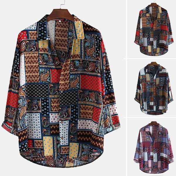 men vintage ethnic style print loose long sleeve stand collar casual shirt plus size shirts hawaiian camisas hombre manga larga, White;black
men vintage ethnic style print loose long sleeve stand collar casual shirt plus size shirts hawaiian camisas hombre manga larga, White;black