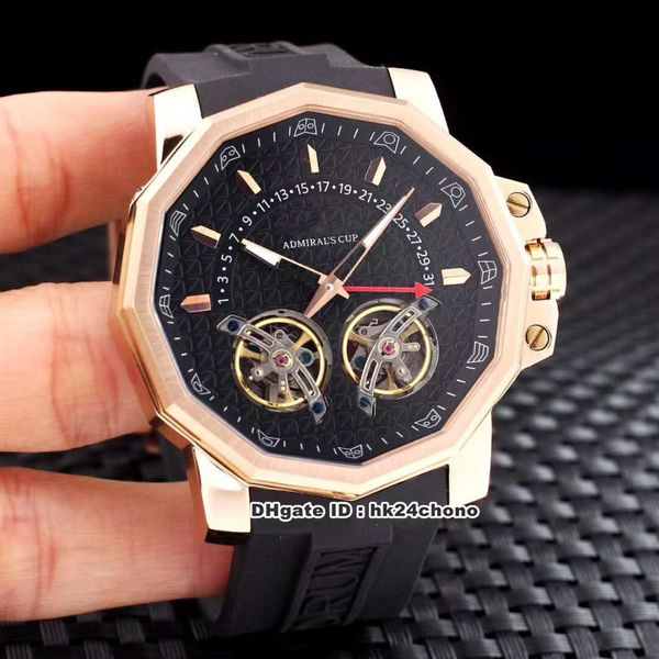 6 style admiral´s cup ac-one double tourbillon rose gold automatic mens watch 108.101.55 black dial rubber strap gents watches, Slivery;brown
6 style admiral´s cup ac-one double tourbillon rose gold automatic mens watch 108.101.55 black dial rubber strap gents watches, Slivery;brown