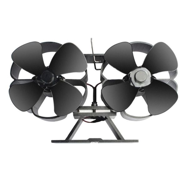 double motor 8 blades heat powered stove fireplace eco fan silent fuel saving
double motor 8 blades heat powered stove fireplace eco fan silent fuel saving
