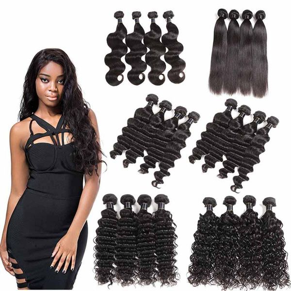 brazilian virgin hair extension straight body wave 3 bundles deep water wave hair wefts loose deep 50g/pcs indian human hair weaves, Black
brazilian virgin hair extension straight body wave 3 bundles deep water wave hair wefts loose deep 50g/pcs indian human hair weaves, Black