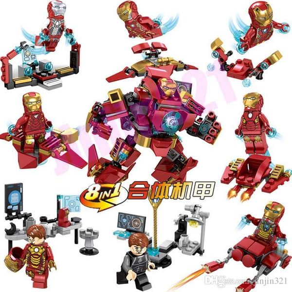 8 in 1 super hero avengers marvel building blocks dolls compatible ys marvel robot iron man dolls kids blocks toys wholesale
8 in 1 super hero avengers marvel building blocks dolls compatible ys marvel robot iron man dolls kids blocks toys wholesale