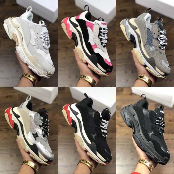 2019 Multi Triple S Designersneaker Low Old Dad Sneaker Combination Soles Boots Mens Womens Fashion Casual Shoes High Top Quality Size 36-44
2019 Multi Triple S Designersneaker Low Old Dad Sneaker Combination Soles Boots Mens Womens Fashion Casual Shoes High Top Quality Size 36-44