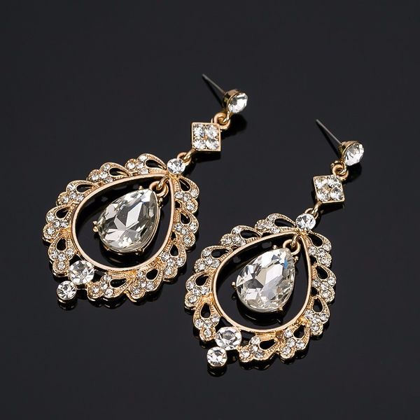 big long crystal drop earrings for women vintage water drop silver plated bride earrings wedding jewelry accessories#e274
big long crystal drop earrings for women vintage water drop silver plated bride earrings wedding jewelry accessories#e274