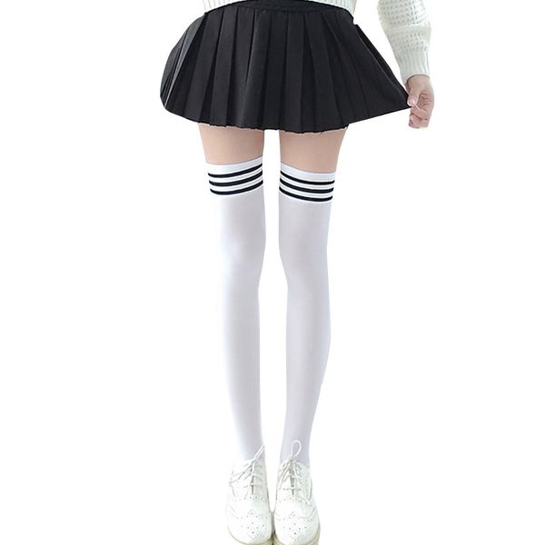 creative socks fashion happy 1 pair fashion thigh high over knee high socks girls womens winter 19sep27, Black;white
creative socks fashion happy 1 pair fashion thigh high over knee high socks girls womens winter 19sep27, Black;white
