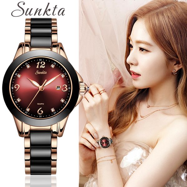 sunkta 2019new fashion women watches rose gold ladies bracelet watches creative waterproof quartz for women, Slivery;brown 
sunkta 2019new fashion women watches rose gold ladies bracelet watches creative waterproof quartz for women, Slivery;brown