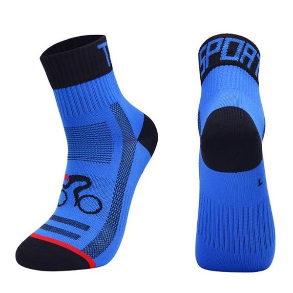 cycling socks (3 pairs/lot) new nylon men women sports socks outdoor hiking running, Black