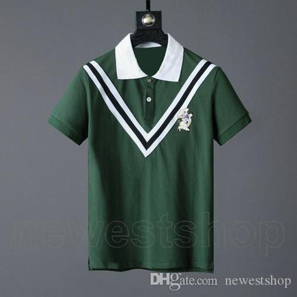 летний дизайнер одежда для мужской поло геометрии шеи классического стиля полосатой вышивки свиньи письмо футболка случайного отложного воро, White;black
летний дизайнер одежда для мужской поло геометрии шеи классического стиля полосатой вышивки свиньи письмо футболка случайного отложного воро, White;black