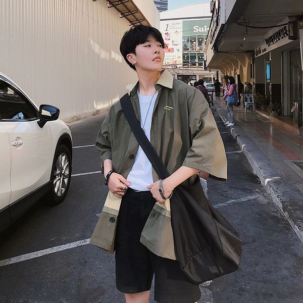 2019 spring and summer models korean version of the trend couple harajuku printed sleeves casual hawaiian shirt streetwear best, White;black
2019 spring and summer models korean version of the trend couple harajuku printed sleeves casual hawaiian shirt streetwear best, White;black
