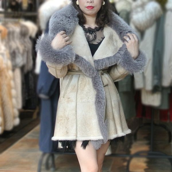double-faced fur coat women 2019 autumn winter thick warm real fur jackets fashion slim female coats, Black
double-faced fur coat women 2019 autumn winter thick warm real fur jackets fashion slim female coats, Black