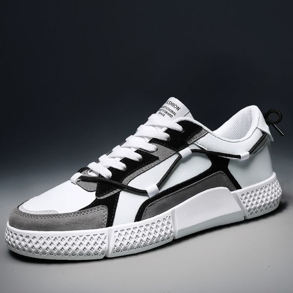 2019 new men's sneakers casual wild personality men's shoes leather upper rubber ultra sole men sport shoes casual mens, Black
2019 new men's sneakers casual wild personality men's shoes leather upper rubber ultra sole men sport shoes casual mens, Black