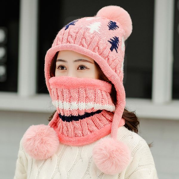 hat girl sweet and lovely autumn and winter wool hat with plush warm ear protection knitted pullover cap, Blue;gray
hat girl sweet and lovely autumn and winter wool hat with plush warm ear protection knitted pullover cap, Blue;gray