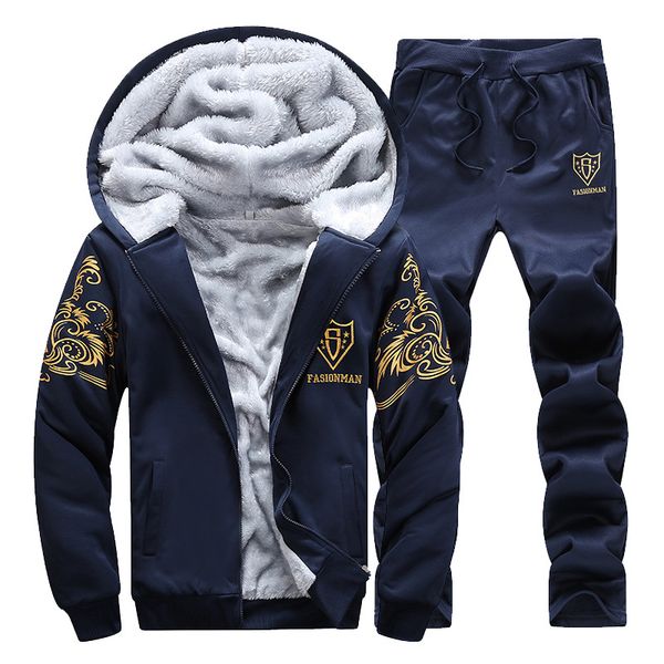 tracksuits men fleece hooded set winter 2pcs thicken hoodies + pants autumn sweatshirt sportswear set male hoodie sporting sets, Black
tracksuits men fleece hooded set winter 2pcs thicken hoodies + pants autumn sweatshirt sportswear set male hoodie sporting sets, Black