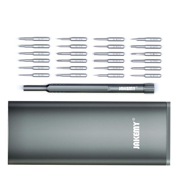 adeeing jakemy jm-8168 multi-purpose magnetic precision 24 in 1 screwdriver with screw bits gray
adeeing jakemy jm-8168 multi-purpose magnetic precision 24 in 1 screwdriver with screw bits gray