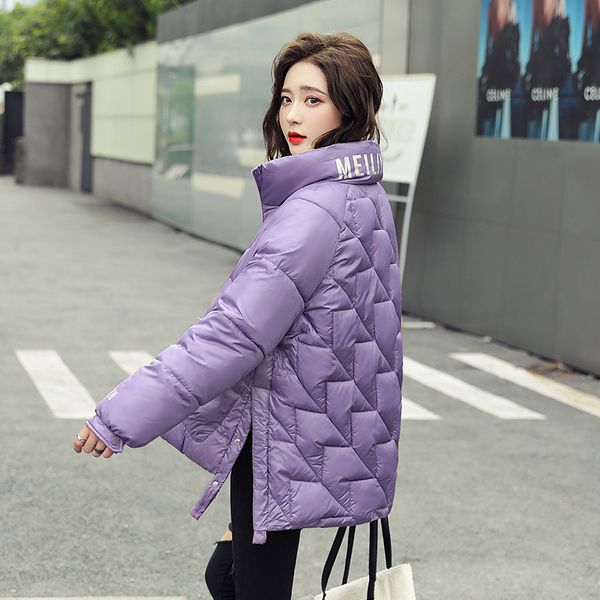 women's down & parkas stand collar jackets 2021 oversized solid female winter loose thick cotton padded letter print casual outwear, Black
women's down & parkas stand collar jackets 2021 oversized solid female winter loose thick cotton padded letter print casual outwear, Black