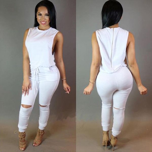 new fashion women sleeveless bodycon clubwear hole long pants cotton jumpsuit romper playsuit, Black;white
new fashion women sleeveless bodycon clubwear hole long pants cotton jumpsuit romper playsuit, Black;white