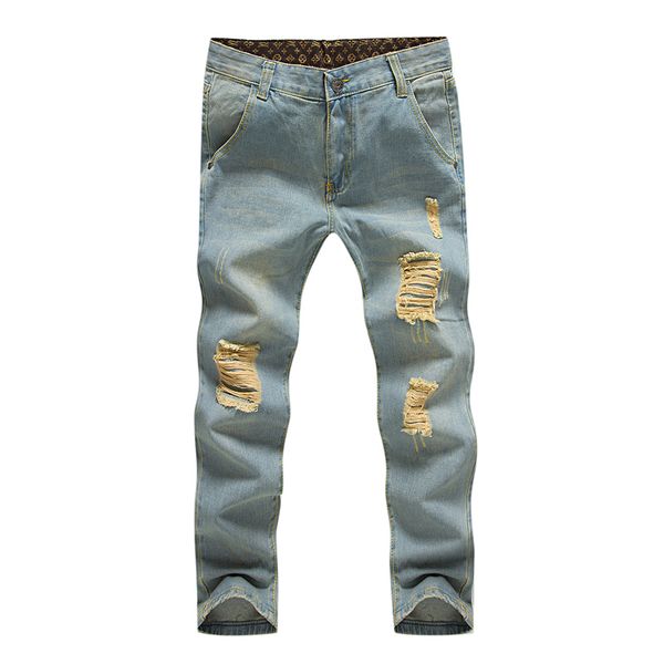 men's jeans arrival autumn straight men fashion broken hole trousers for pants light blue size 70%off
men's jeans arrival autumn straight men fashion broken hole trousers for pants light blue size 70%off