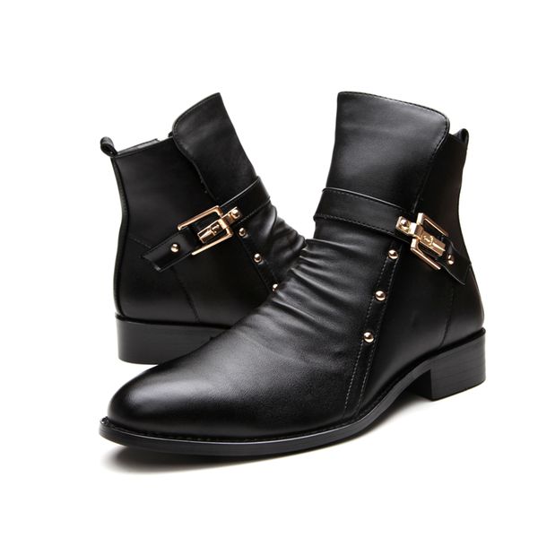 men casual business wedding formal boots cow leather shoes platform brogue boots carving bullock ankle boot gentleman botas male, Black
men casual business wedding formal boots cow leather shoes platform brogue boots carving bullock ankle boot gentleman botas male, Black