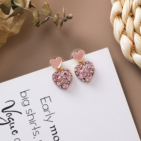 korea fashion jewelry cute double heart shaped dripping crystal earrings girl daily matching earrings for women, Silver
korea fashion jewelry cute double heart shaped dripping crystal earrings girl daily matching earrings for women, Silver