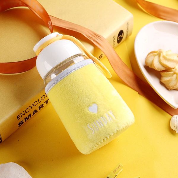 320ml heart shape print glass water bottle cute cloth cover drinking cup eco-friendly letter bottle students water bottle
320ml heart shape print glass water bottle cute cloth cover drinking cup eco-friendly letter bottle students water bottle