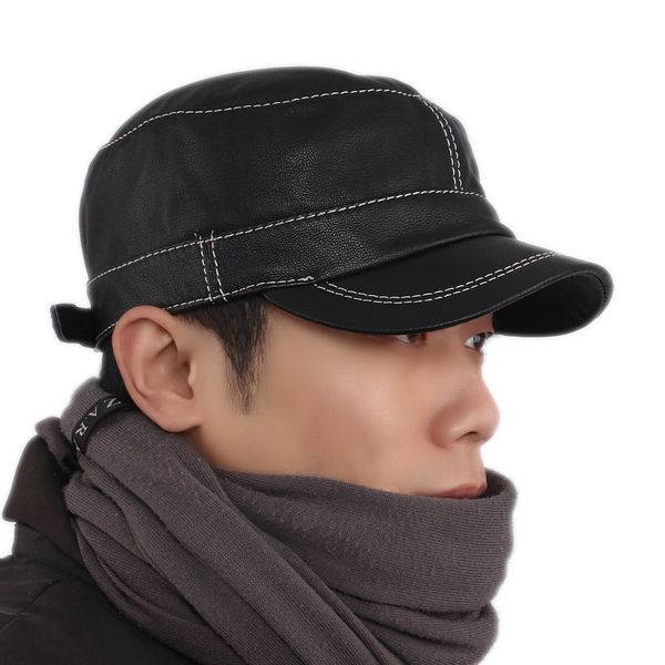 kagenmo goatskin real leather male hat fashion gentleman leather bone brim cap spring keep warm visor goat skin hat, Blue;gray
kagenmo goatskin real leather male hat fashion gentleman leather bone brim cap spring keep warm visor goat skin hat, Blue;gray