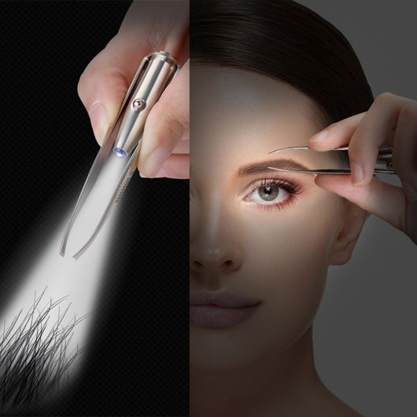 led eyebrow tweezers portable stainless steel eyebrow clip with light makeup tools
led eyebrow tweezers portable stainless steel eyebrow clip with light makeup tools