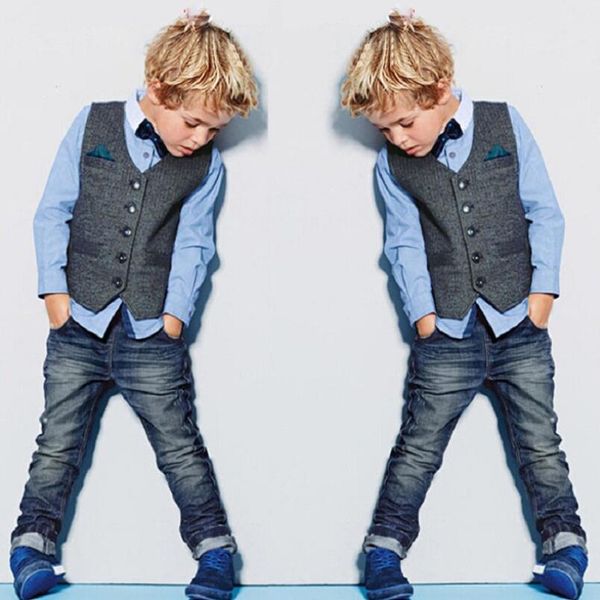 handsome boys denim clothing sets spring kids clothes brands three piece shirt+vest+jeans handsome conjunto menino, White
handsome boys denim clothing sets spring kids clothes brands three piece shirt+vest+jeans handsome conjunto menino, White