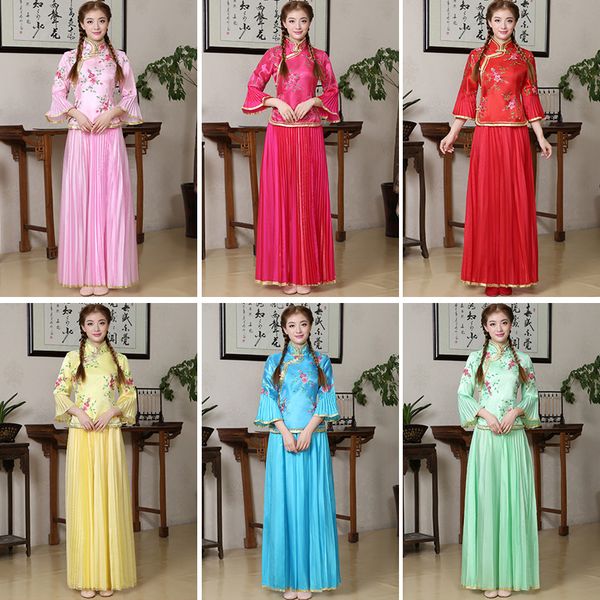 women flower qipao elegant vintage chinese traditional mandarin collar cheongsam wedding bridesmaid dress plus size 3xl, Red
women flower qipao elegant vintage chinese traditional mandarin collar cheongsam wedding bridesmaid dress plus size 3xl, Red