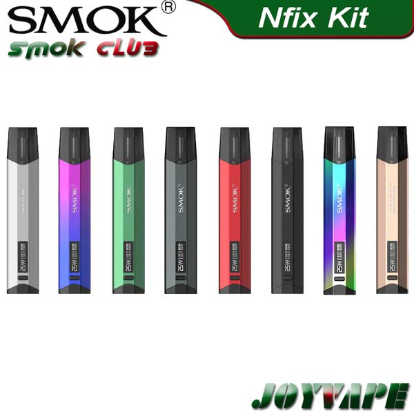 SMOK NFIX Pod System Kit 25W 700mAh с 3мл Nfix DC 0.8ohm MTL Картридж с 0,69" OLED-экран Kit Pen-стиль
SMOK NFIX Pod System Kit 25W 700mAh с 3мл Nfix DC 0.8ohm MTL Картридж с 0,69" OLED-экран Kit Pen-стиль
