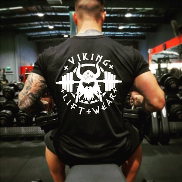 viking lift wear printed mens brand designer athletic t-shirt male gym fitness casual summer cotton crew neck short sleeve tee, White;black
viking lift wear printed mens brand designer athletic t-shirt male gym fitness casual summer cotton crew neck short sleeve tee, White;black