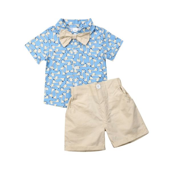 fashion kids baby boy summer suit wedding gentleman giraffe t-shirt shorts gentle outfits set, White
fashion kids baby boy summer suit wedding gentleman giraffe t-shirt shorts gentle outfits set, White