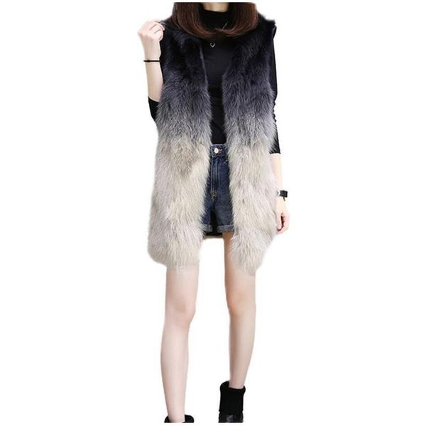 winter women faux fur jacket female long coat new autumn outerwear fur vest gradient color vest with sleeves detachable
winter women faux fur jacket female long coat new autumn outerwear fur vest gradient color vest with sleeves detachable