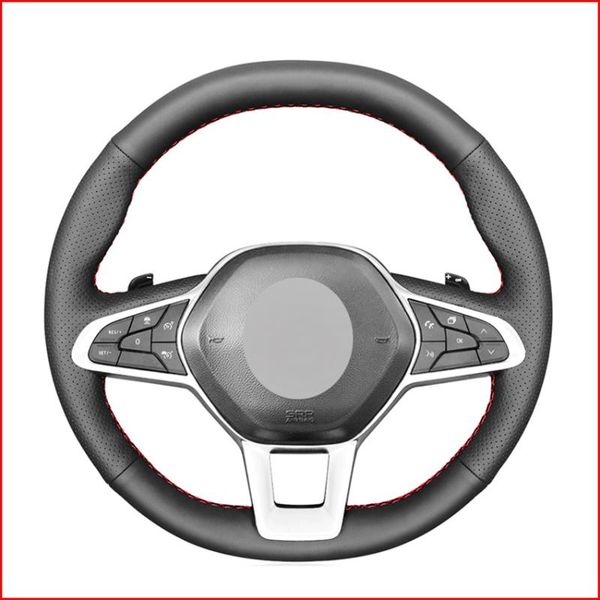 mewant black artificial leather car steering wheel cover for clio 5 (v) 2019-2020 zoe 2019-2020 captur
mewant black artificial leather car steering wheel cover for clio 5 (v) 2019-2020 zoe 2019-2020 captur
