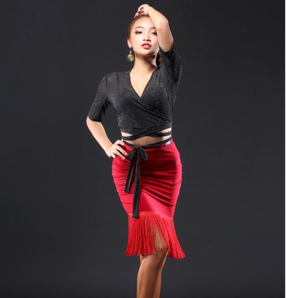 v-neck latin dancing clothes women performance costume qiaqia/rumba standard practice wear 2 colors b0281, Black;red
v-neck latin dancing clothes women performance costume qiaqia/rumba standard practice wear 2 colors b0281, Black;red