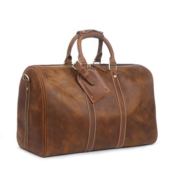 handmade crazy horse leather travel bag large capacity duffle bag tote shoulder weekender
handmade crazy horse leather travel bag large capacity duffle bag tote shoulder weekender