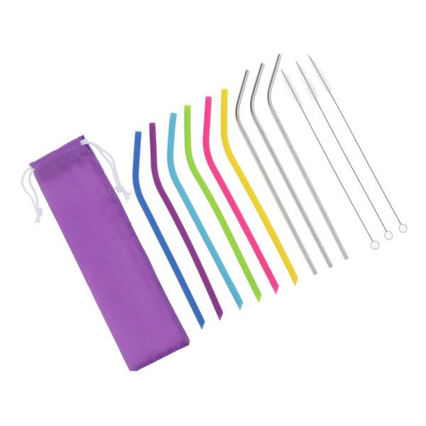 set of bent straws reusable drinking straws safe for kids with cleaning brush, bar drinking supplies
set of bent straws reusable drinking straws safe for kids with cleaning brush, bar drinking supplies