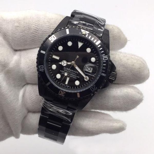 luxury full black sub mens watches 40mm sapphire glass 316l stainless steel automatic 2813 movement man wristwatch with luminous, Slivery;brown
luxury full black sub mens watches 40mm sapphire glass 316l stainless steel automatic 2813 movement man wristwatch with luminous, Slivery;brown
