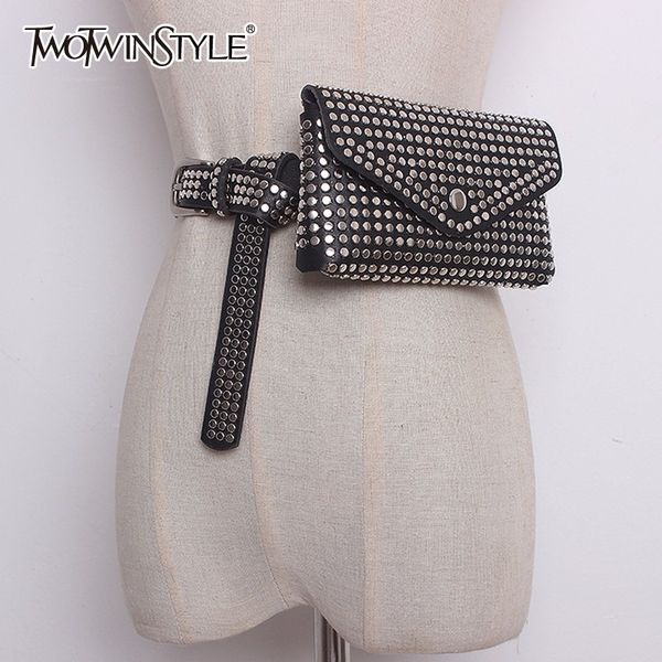 twotwinstyle pu leather belt with bag patchwork removable rivet big handbag long belts summer autumn fashion accessories 2019, Black;brown
twotwinstyle pu leather belt with bag patchwork removable rivet big handbag long belts summer autumn fashion accessories 2019, Black;brown