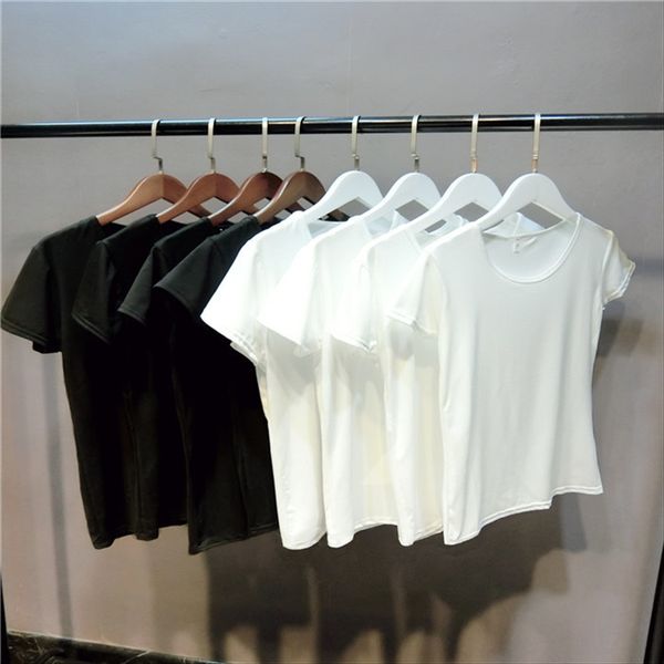 short-sleeved women's t- summer slim cotton all-match base shirt casual solid color large size white t-shirt women's wear
short-sleeved women's t- summer slim cotton all-match base shirt casual solid color large size white t-shirt women's wear