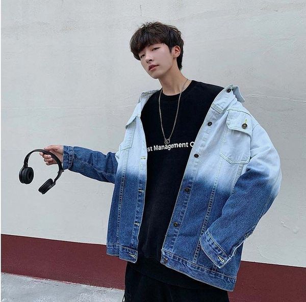 2019 new listing autumn and winter gradient dyeing process fashion trend personality denim clothing men and women with the same paragraph, Black;brown
2019 new listing autumn and winter gradient dyeing process fashion trend personality denim clothing men and women with the same paragraph, Black;brown