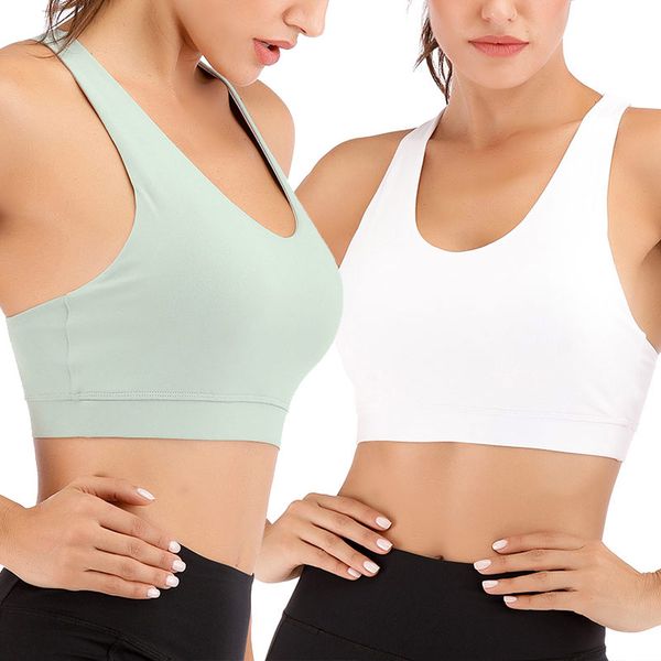 workout sports bras for women breathable running yoga fitness backless clothes with pad women sports bras breathable top, White;black
workout sports bras for women breathable running yoga fitness backless clothes with pad women sports bras breathable top, White;black