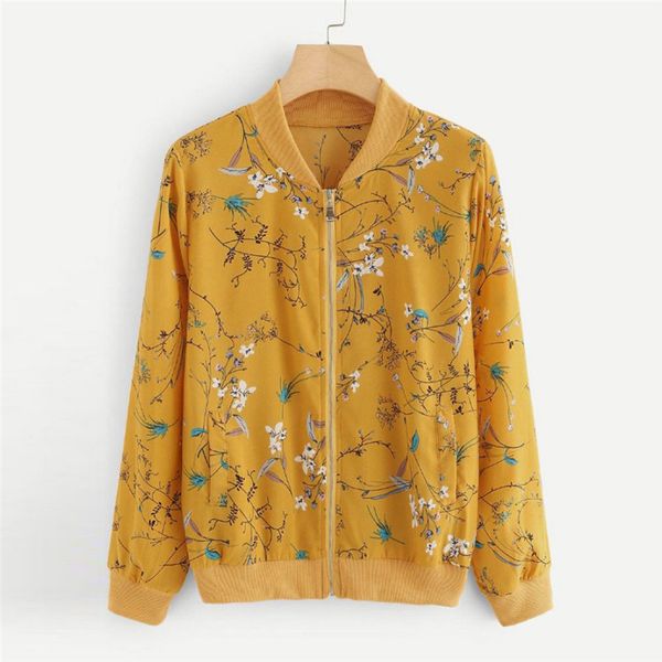 fashion floral printed women coat casual zipper up bomber jacket plus size ladies casual autumn outwear coats jacket #f#40nv1, Black;brown
fashion floral printed women coat casual zipper up bomber jacket plus size ladies casual autumn outwear coats jacket #f#40nv1, Black;brown
