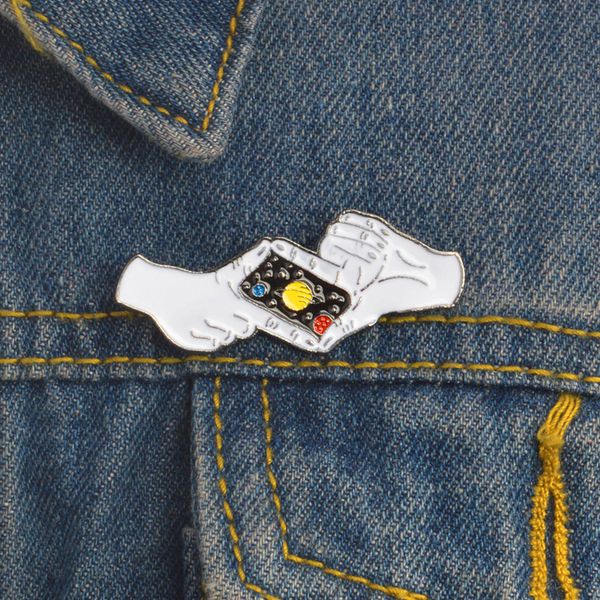 lapel pin take p enamel brooch universe moon star badge denim clothes bag cartoon jewelry pins and brooches gift friends, Gray
lapel pin take p enamel brooch universe moon star badge denim clothes bag cartoon jewelry pins and brooches gift friends, Gray