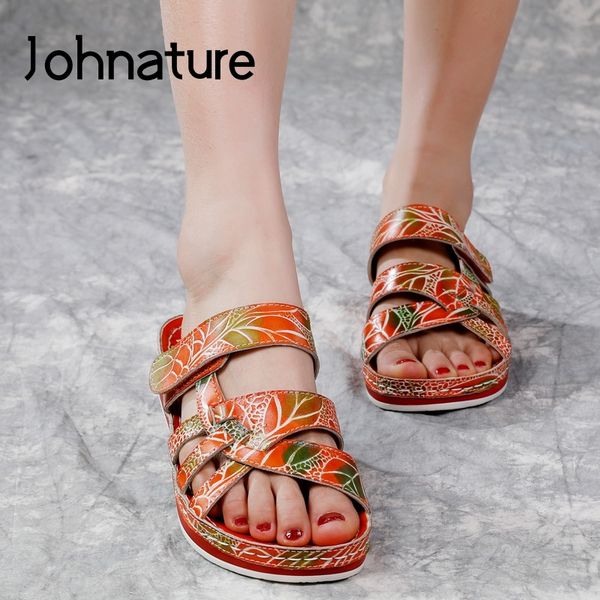 johnature slides women shoes hand-painted genuine leather slippers flat with outside sewing 2020 new summer ladies sandals, Black
johnature slides women shoes hand-painted genuine leather slippers flat with outside sewing 2020 new summer ladies sandals, Black