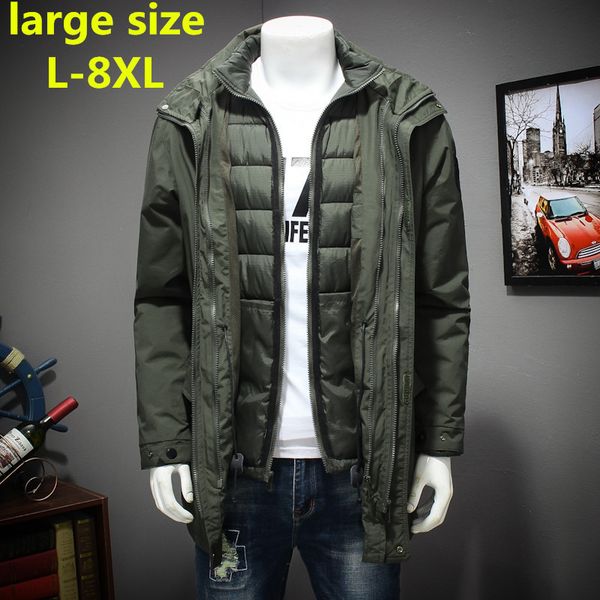 new plus size 8xl 7xl 6xl polyester winter jackets and coats thick warm fashion casual handsome young men parka fit snow cold, Black
new plus size 8xl 7xl 6xl polyester winter jackets and coats thick warm fashion casual handsome young men parka fit snow cold, Black