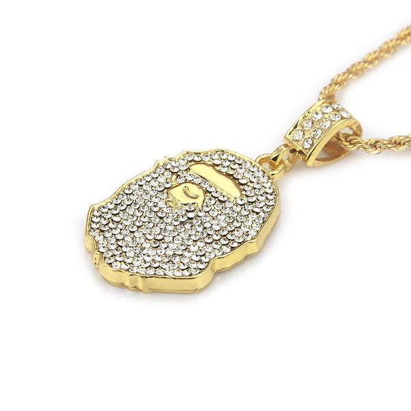 ape zircon pendant necklace hiphop rock street culture titanium stainless steel inlaid zircon chain necklace man jewelry gift, Silver
ape zircon pendant necklace hiphop rock street culture titanium stainless steel inlaid zircon chain necklace man jewelry gift, Silver