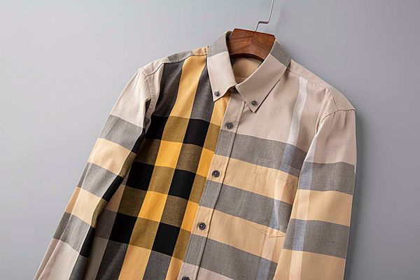 boutique trend custom men shirts burberri luxury mens designer dress shirts tide brand high end contrast color casual fashion plaid shirt, White;black
boutique trend custom men shirts burberri luxury mens designer dress shirts tide brand high end contrast color casual fashion plaid shirt, White;black