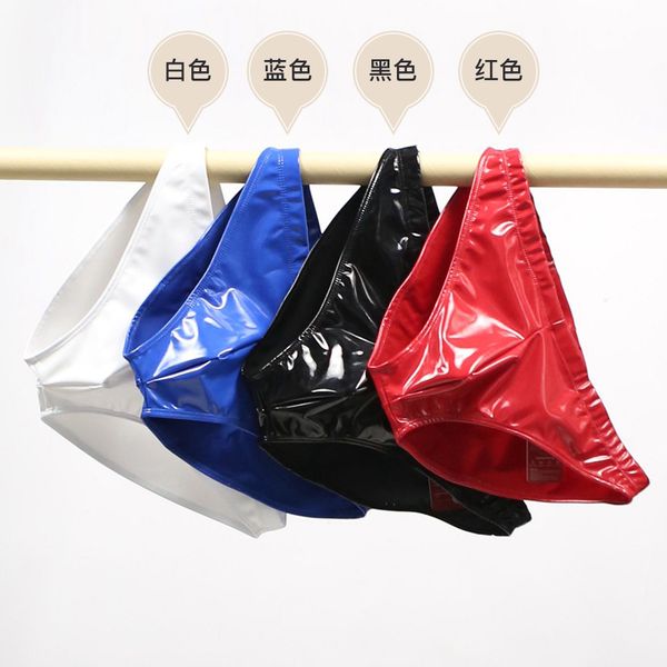 2020 latex panties men's paint skin bright-faced latex triangle pants tight panties boxer designer, Black;white
2020 latex panties men's paint skin bright-faced latex triangle pants tight panties boxer designer, Black;white