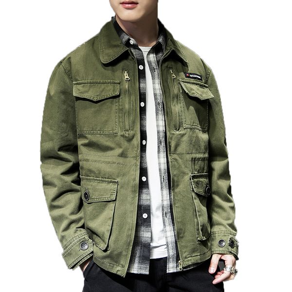 jaqueta masculina 2019 men's casual jacket male turn-down collar coat mens tactical jacket streetwear bomber men m-xxl, Black;brown
jaqueta masculina 2019 men's casual jacket male turn-down collar coat mens tactical jacket streetwear bomber men m-xxl, Black;brown