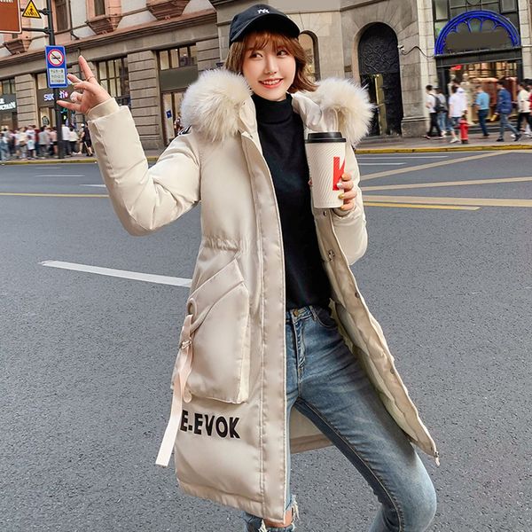 women parkas winter warm faux fur hooded outerwear long sleeve cotton-padded coats pocket ladies thicken parkas oversize coats, Black
women parkas winter warm faux fur hooded outerwear long sleeve cotton-padded coats pocket ladies thicken parkas oversize coats, Black